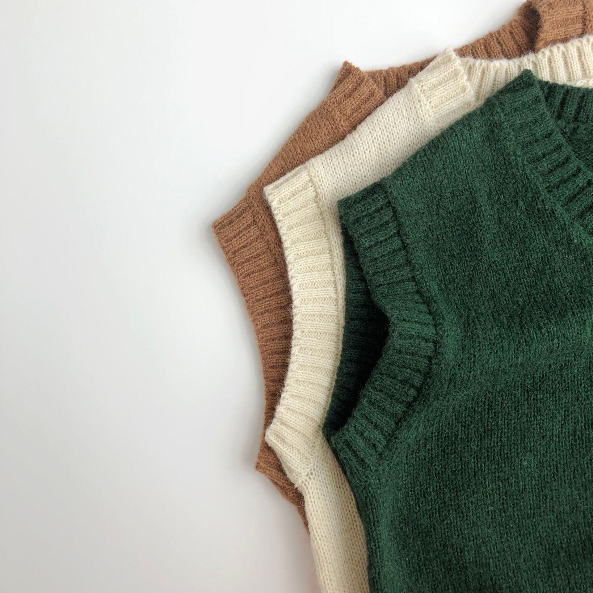 Pullover Knit Artistic Mohair Vest myETYN