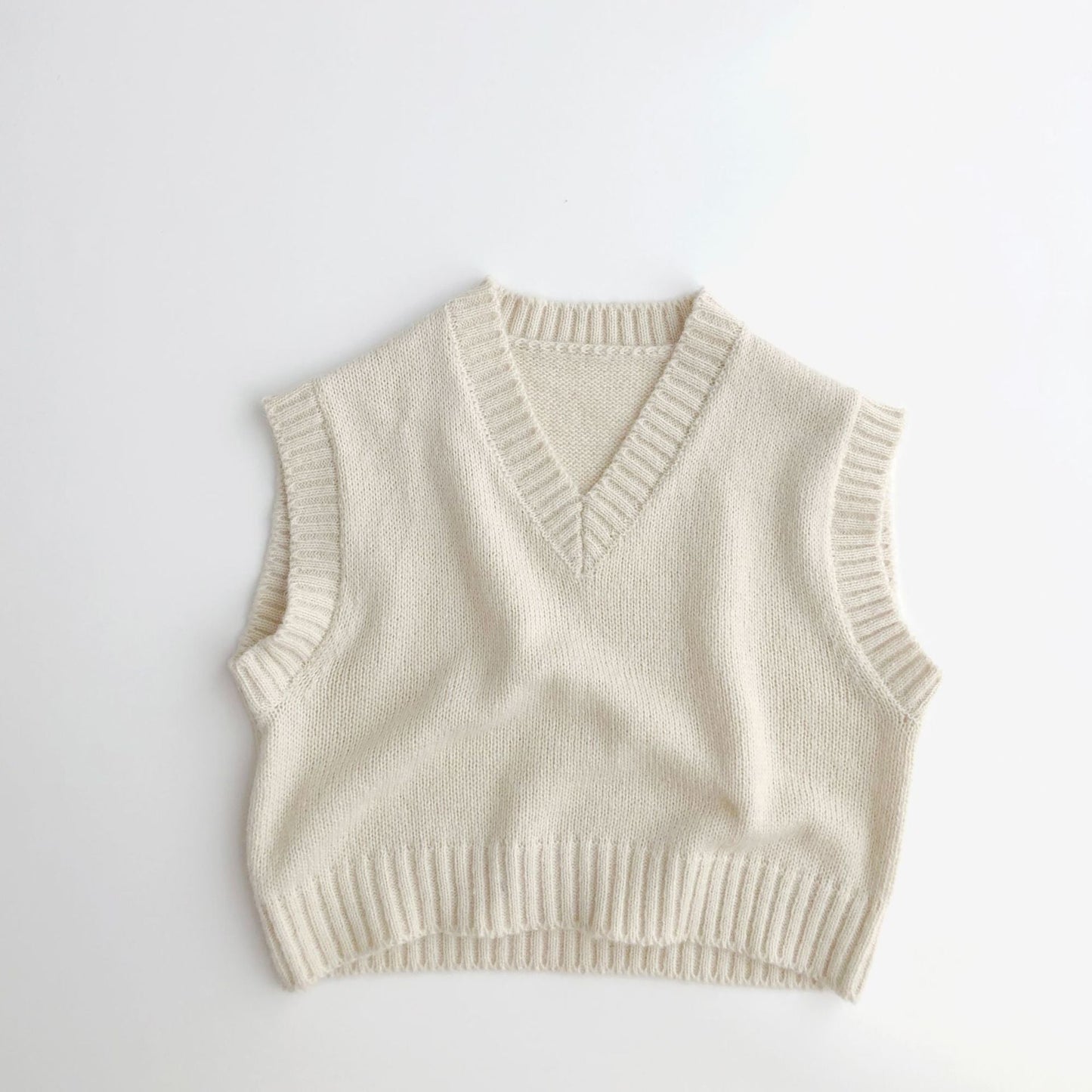 Pullover Knit Artistic Mohair Vest myETYN