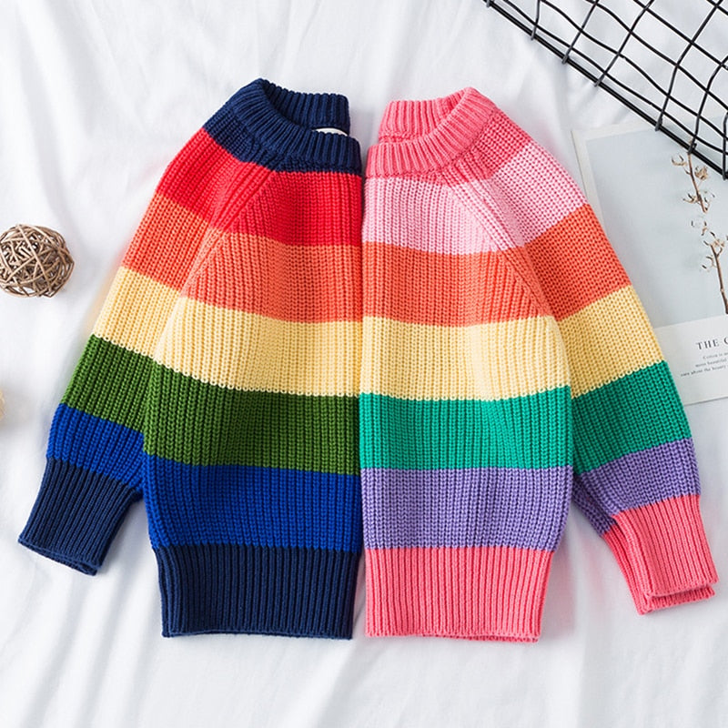 Rainbow children's sweater knitwear myETYN