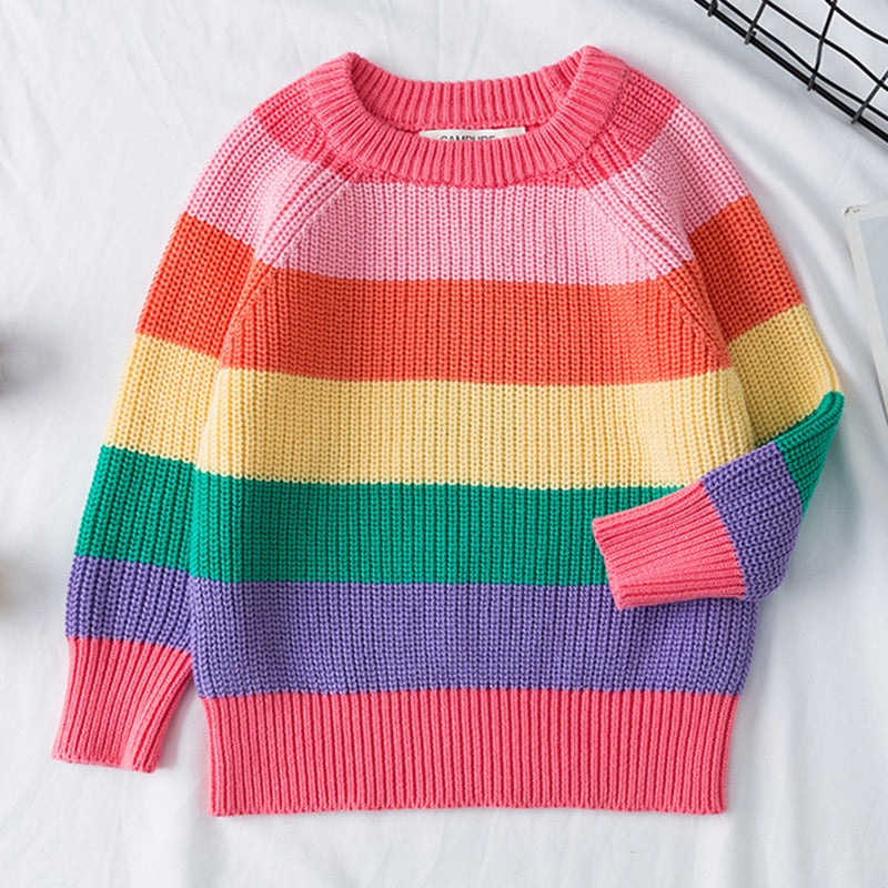 Rainbow children's sweater knitwear myETYN