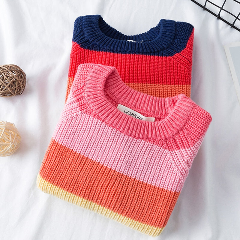 Rainbow children's sweater knitwear myETYN