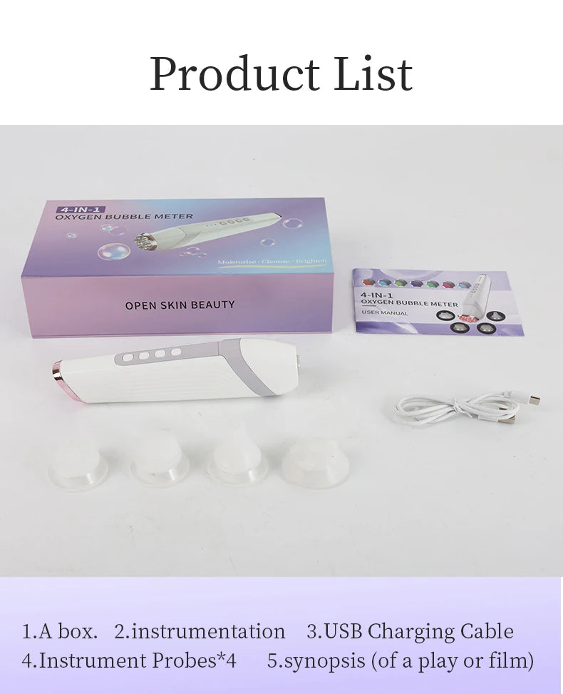 RF Facial Beauty Device with LED Photon Therapy