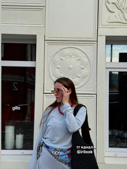 Women’s Soft Knit Long Sleeve T-Shirt – Casual Loose Fit Basic Top for Summer & Autumn