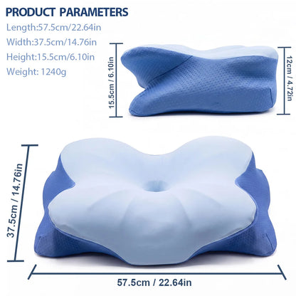 Cold Sleeping Memory Pillow Slow Rebound Memory Cotton Pillow Neck Pillow Butterfly Pillow Cervical Pillow ErgonomicSleep Pillow