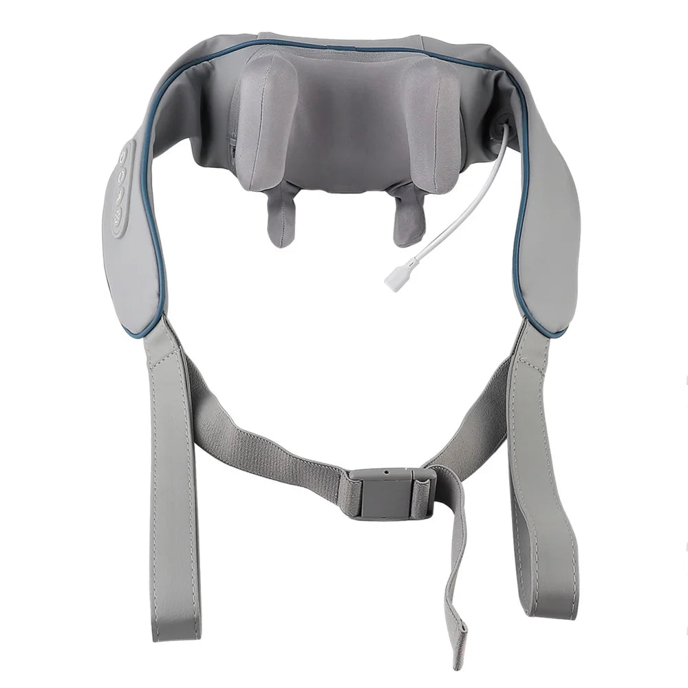 Foreverlily™ 26W Wireless Neck & Shoulder Massager – Deep Kneading Shiatsu with Heat