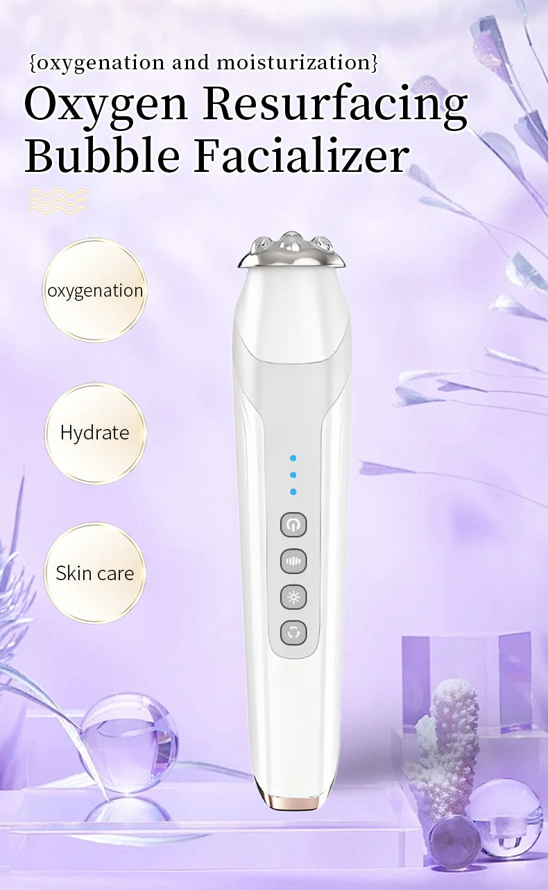 RF Facial Beauty Device with LED Photon Therapy