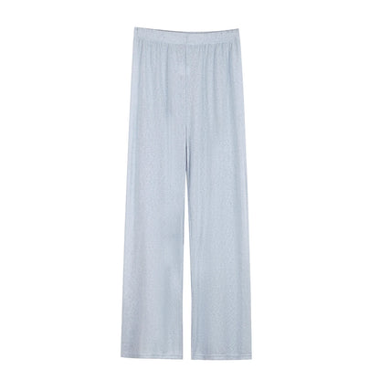 Women’s Soft Knit Long Sleeve T-Shirt – Casual Loose Fit Basic Top for Summer & Autumn