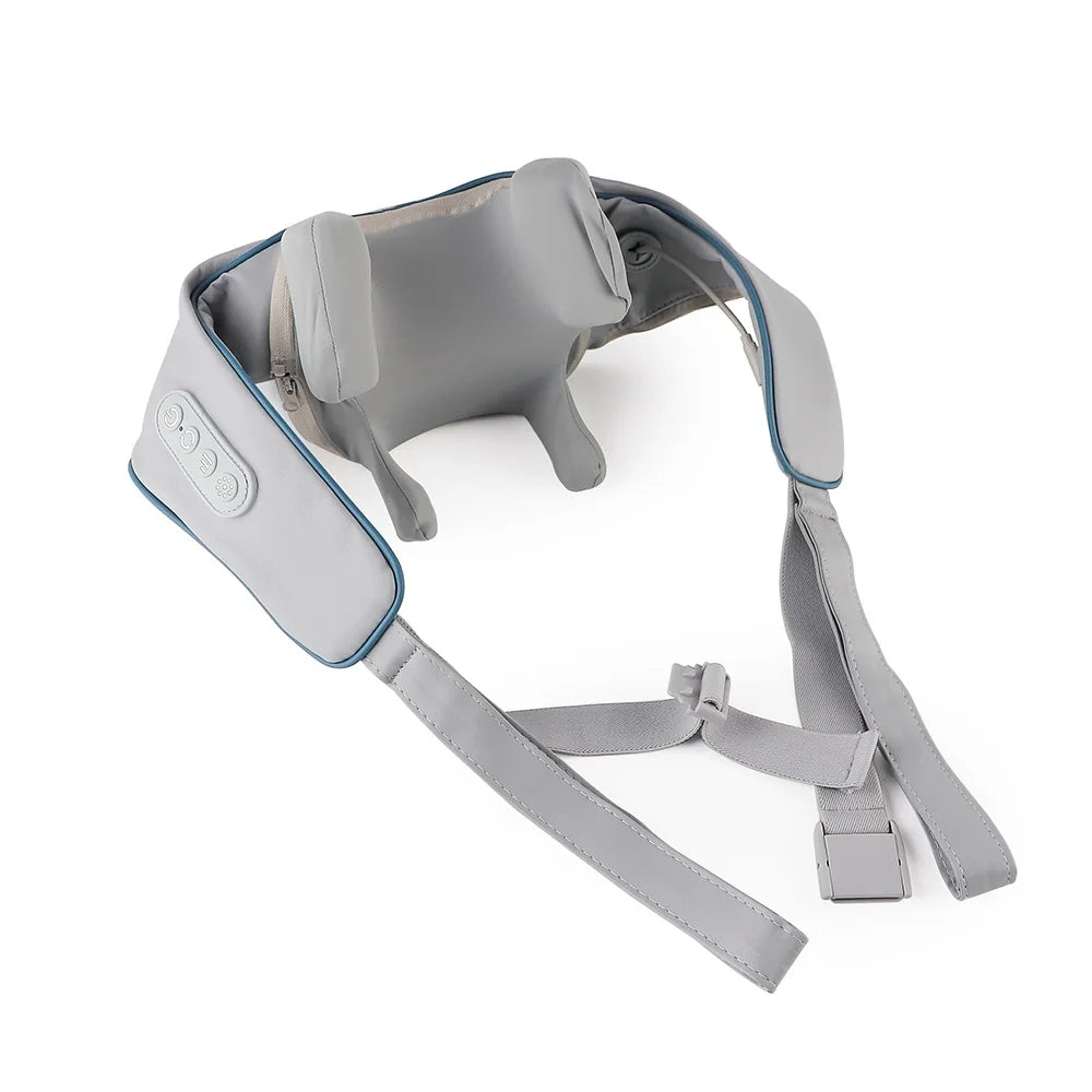 Foreverlily™ 26W Wireless Neck & Shoulder Massager – Deep Kneading Shiatsu with Heat