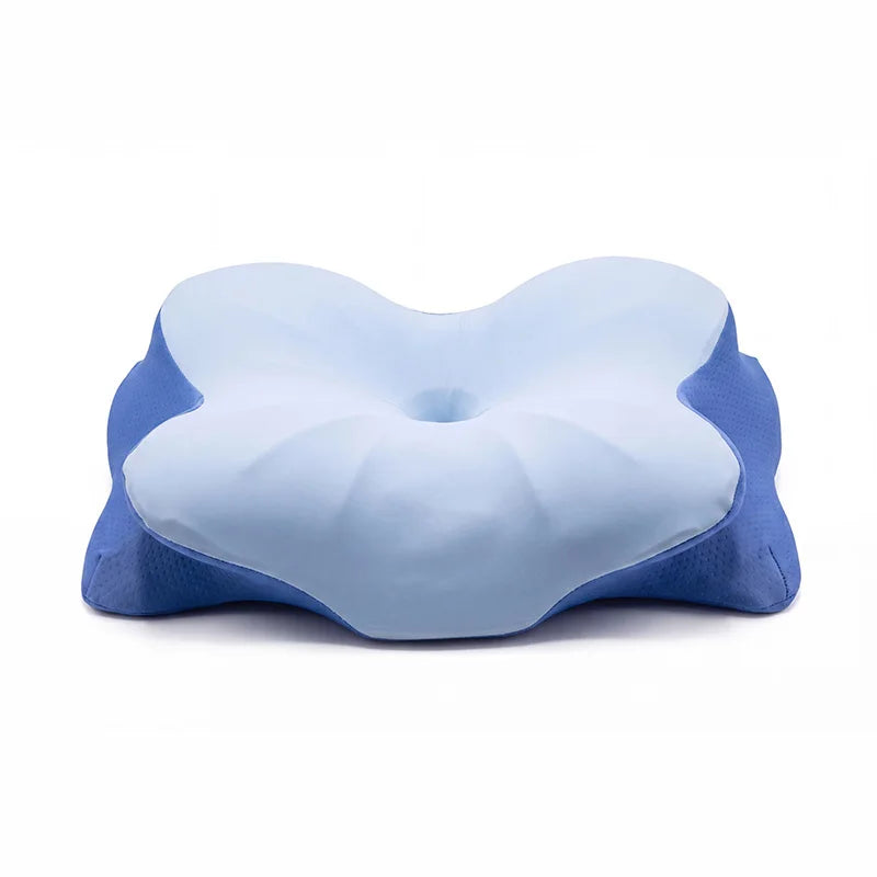 Ergonomic Support Memory Foam Pillow Cervical Neck Pillow for Neck Pain Relief, Suitable for Side and Stomach Sleepers