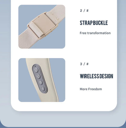 Foreverlily™ 26W Wireless Neck & Shoulder Massager – Deep Kneading Shiatsu with Heat