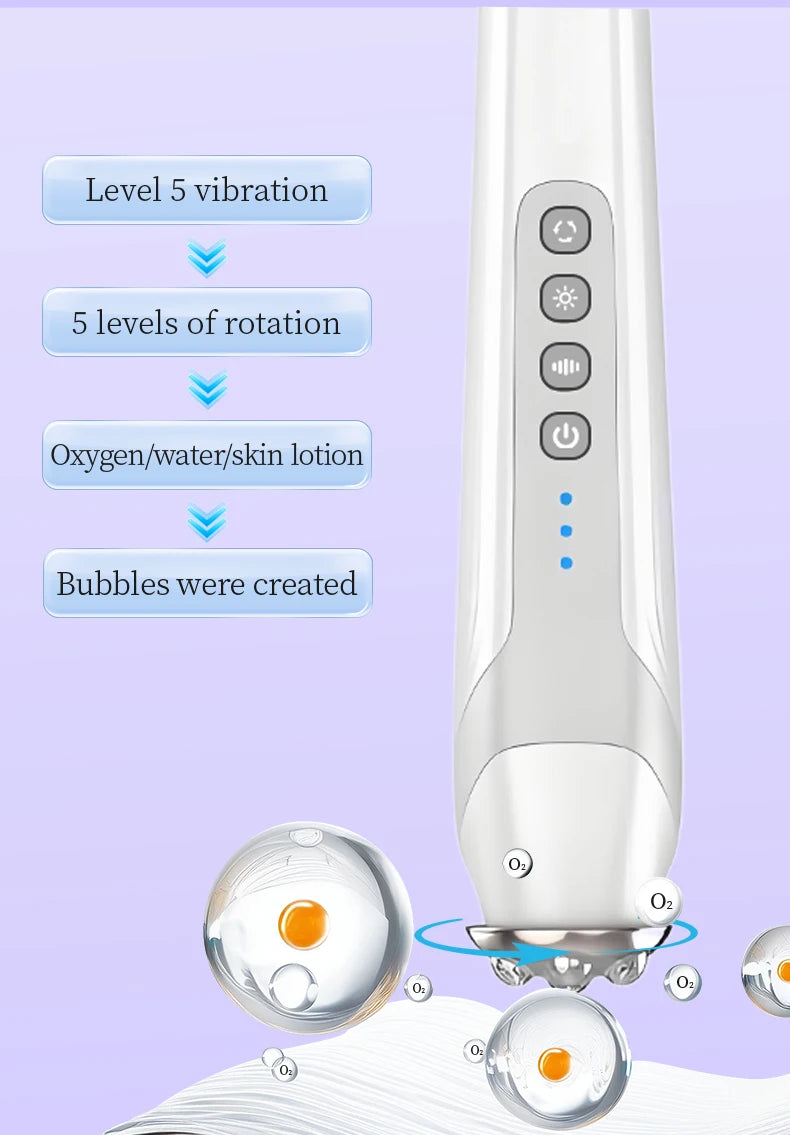 RF Facial Beauty Device with LED Photon Therapy