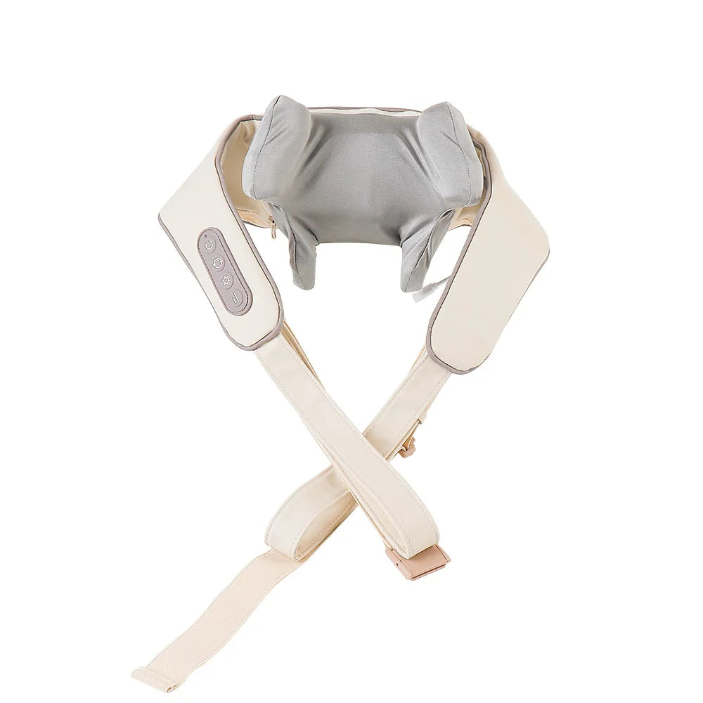 Foreverlily™ 26W Wireless Neck & Shoulder Massager – Deep Kneading Shiatsu with Heat