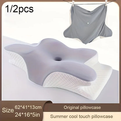 Memory Foam Pillowcase Cervical Pillowcase Pillow Protector Bedding Pillow Cases Cover Cooling Fabric Portable Home Summer Gift
