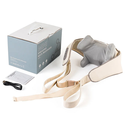 Foreverlily™ 26W Wireless Neck & Shoulder Massager – Deep Kneading Shiatsu with Heat