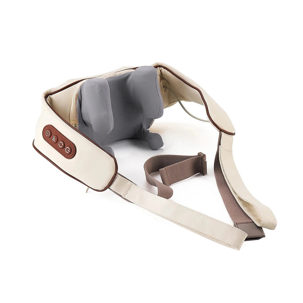 Foreverlily™ 26W Wireless Neck & Shoulder Massager – Deep Kneading Shiatsu with Heat