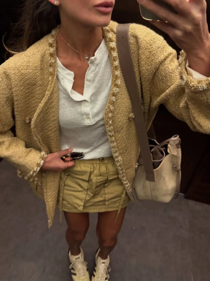 Women’s Soft Knit Long Sleeve T-Shirt – Casual Loose Fit Basic Top for Summer & Autumn