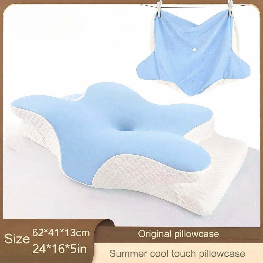 Memory Foam Pillowcase Cervical Pillowcase Pillow Protector Bedding Pillow Cases Cover Cooling Fabric Portable Home Summer Gift