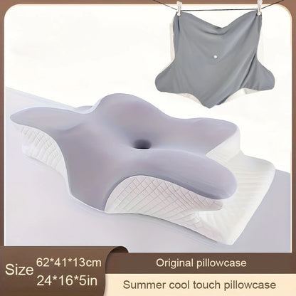 Memory Foam Pillowcase Cervical Pillowcase Pillow Protector Bedding Pillow Cases Cover Cooling Fabric Portable Home Summer Gift
