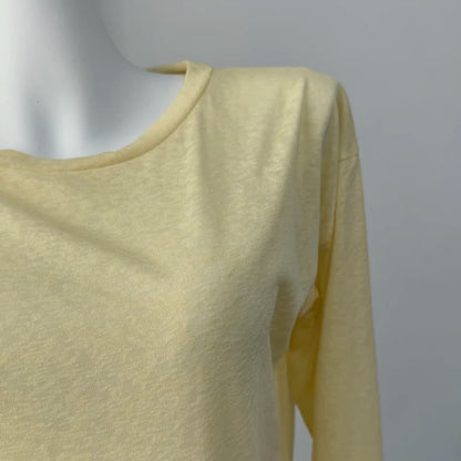 Women’s Soft Knit Long Sleeve T-Shirt – Casual Loose Fit Basic Top for Summer & Autumn