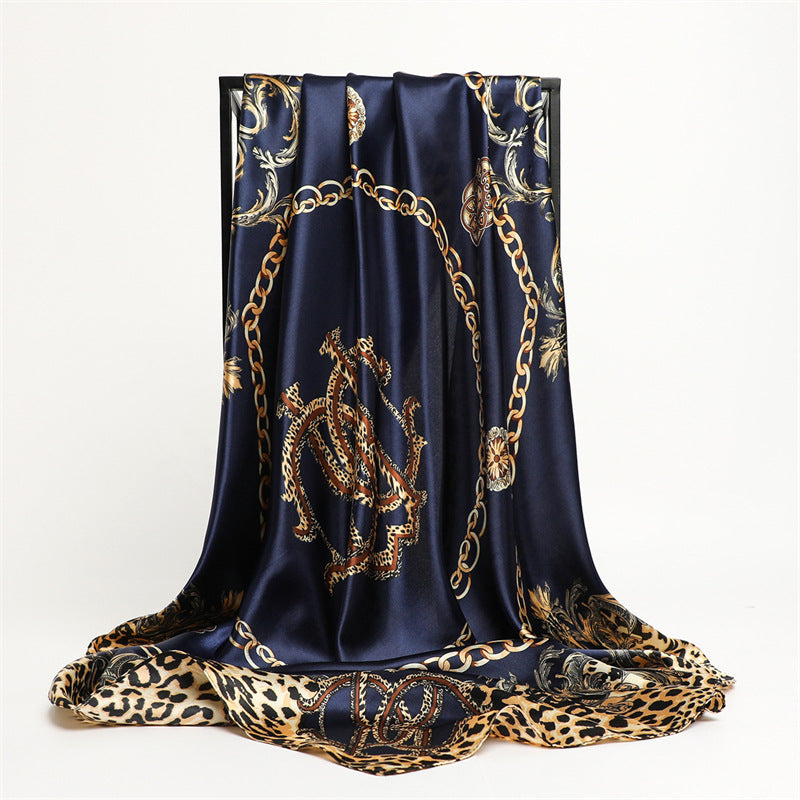 Scarf Fashion Leopard Print  Silk Scarf myETYN