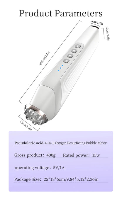 RF Facial Beauty Device with LED Photon Therapy