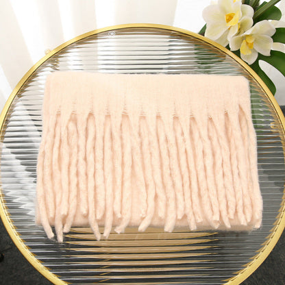 Soft And Warm Tassel Rectangular Scarf Shawl myETYN