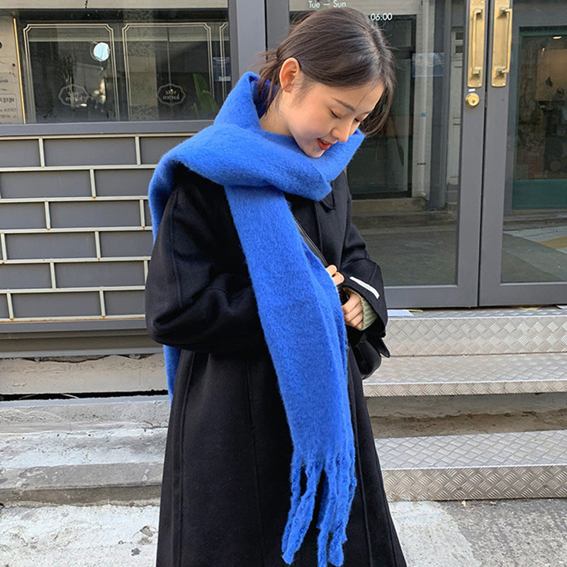 Soft And Warm Tassel Rectangular Scarf Shawl myETYN