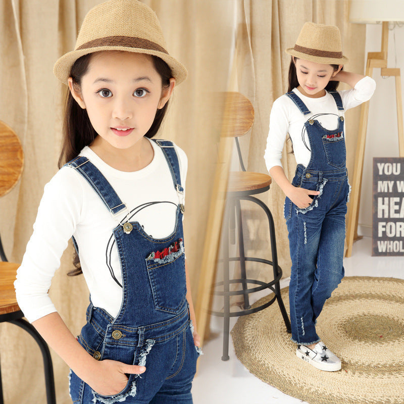 Spring One Piece Children's Denim Overalls myETYN