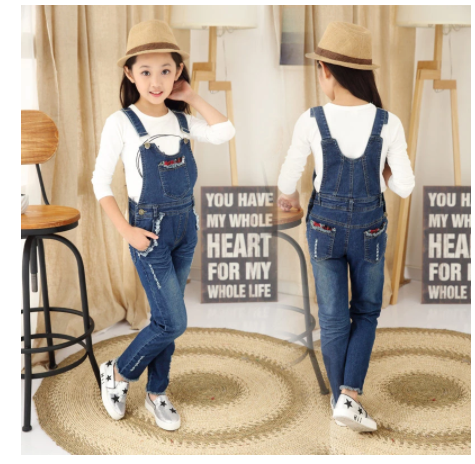 Spring One Piece Children's Denim Overalls myETYN