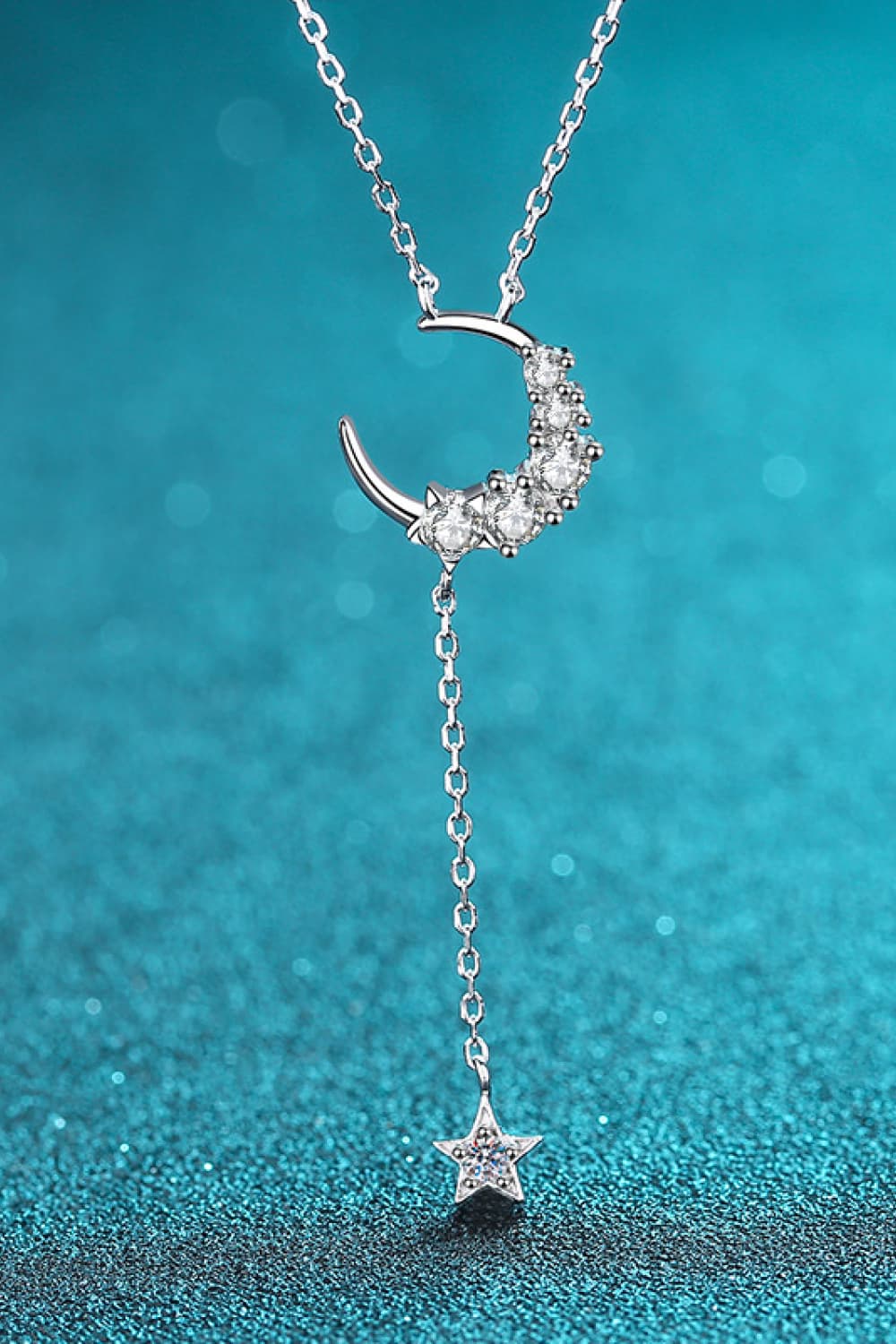 Star & Moon Moissanite Necklace myETYN