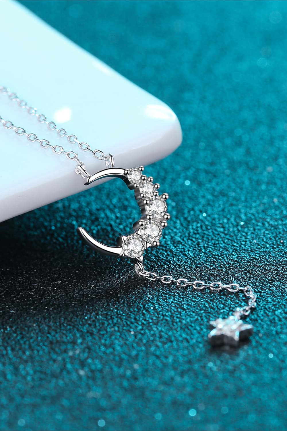 Star & Moon Moissanite Necklace myETYN