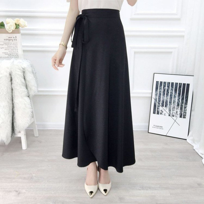 Sun-proof Skirt Chiffon Half-length High Waist A- Line With Lining myETYN