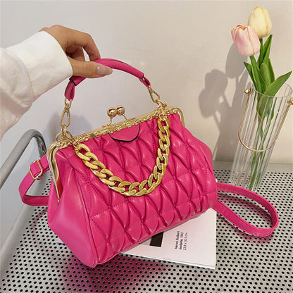 Textured Pleated New Fashionable Shoulder Messenger Bag For Women myETYN