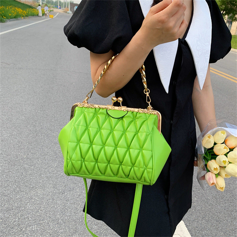 Textured Pleated New Fashionable Shoulder Messenger Bag For Women myETYN