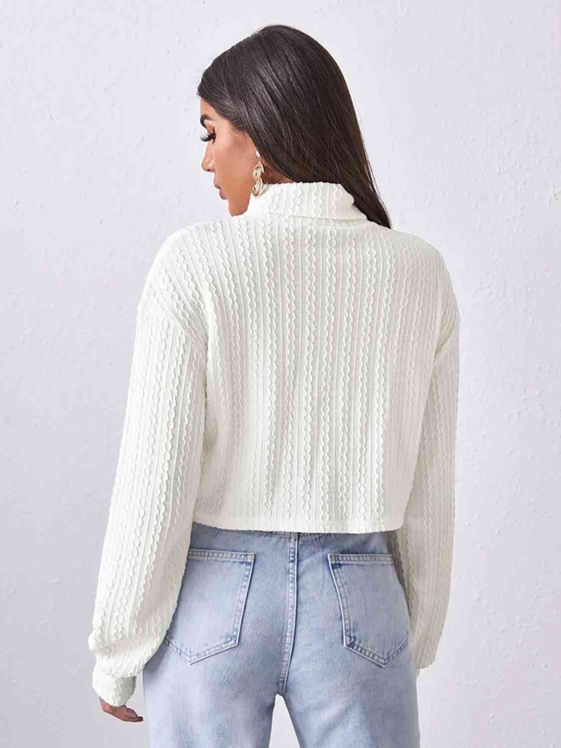 Turtleneck Long Sleeve Top myETYN