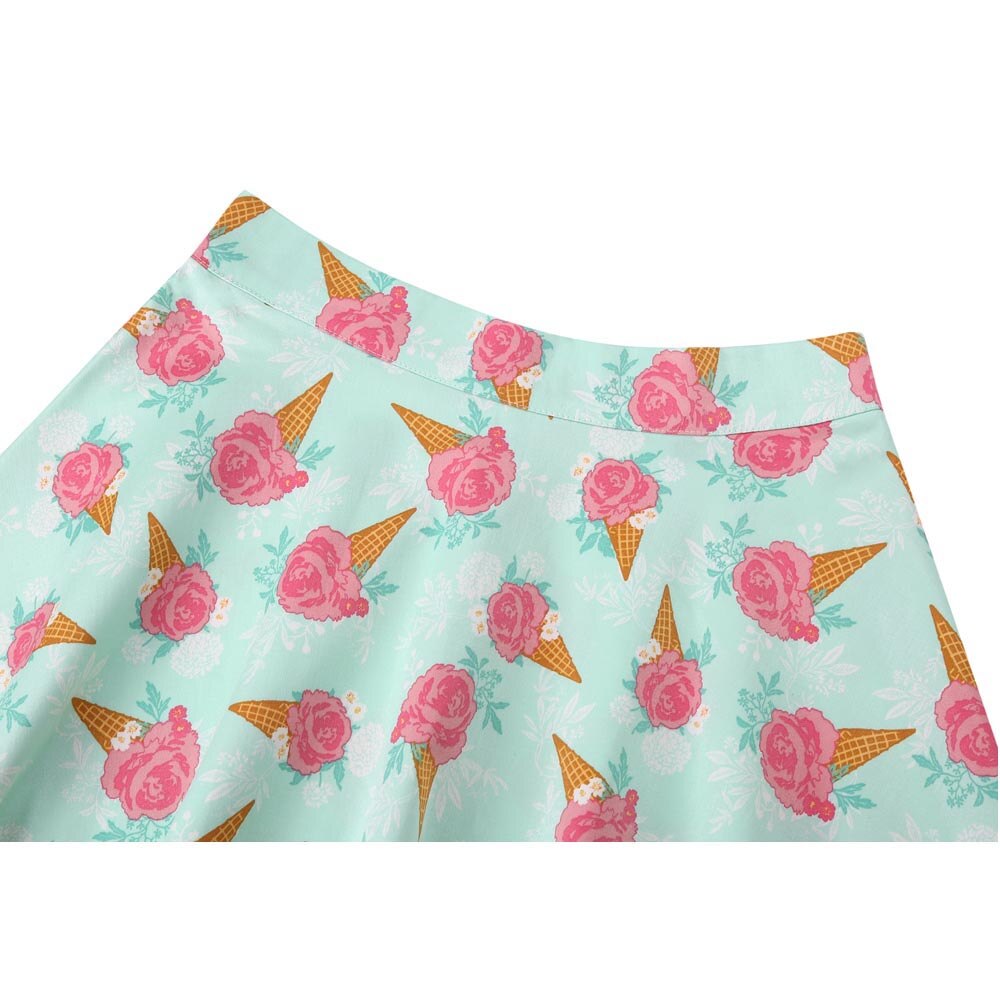 Vintage print Hepburn skirt myETYN