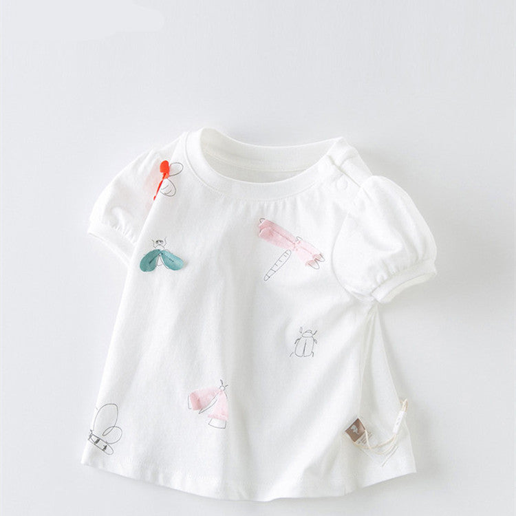 White Cotton Unisex Shirt for Baby myETYN