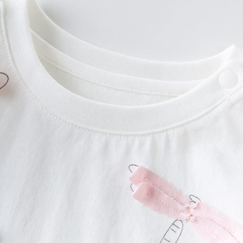 White Cotton Unisex Shirt for Baby myETYN