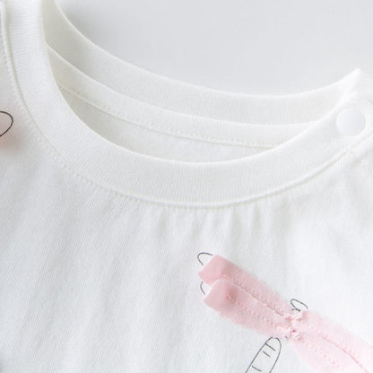 White Cotton Unisex Shirt for Baby myETYN