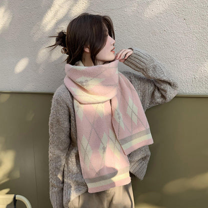 Women Soft Mohair Warm Ring Collar Scarf myETYN