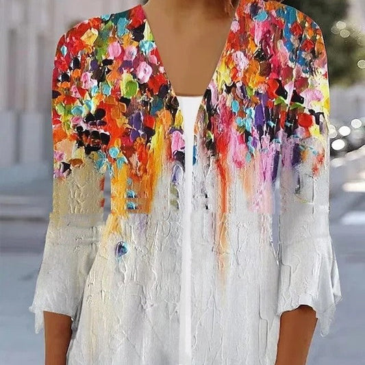 Women's Cardigan Printed T-shirt myETYN