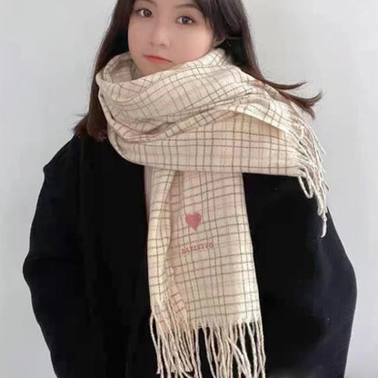 Women's Fashion Love Warm Faux Cashmere Shawl Scarf myETYN