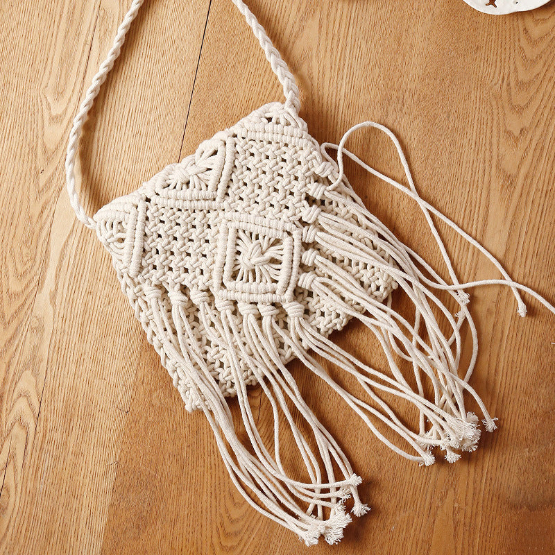 Women's Fashion Retro Tassel Crossbody Straw Bag myETYN