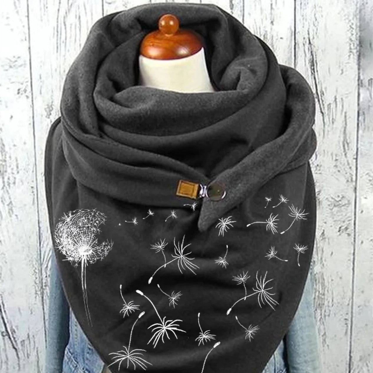 Women's Fashionable Cotton Warm Printed Scarf myETYN