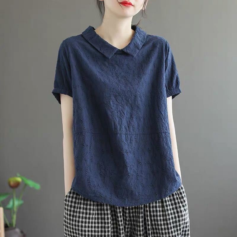 Women's Fashionable Retro Loose Slimming Top myETYN