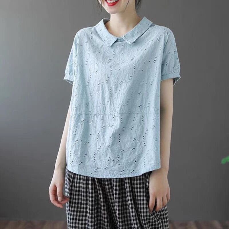 Women's Fashionable Retro Loose Slimming Top myETYN