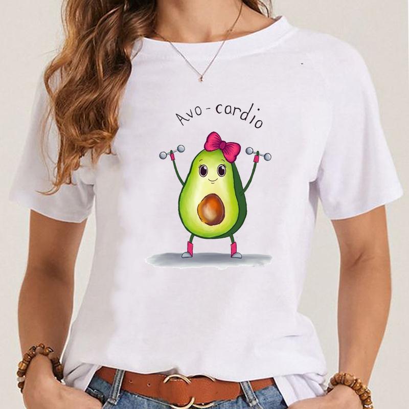 Women's Fashionable Simple Printed Short-sleeved T-shirt myETYN