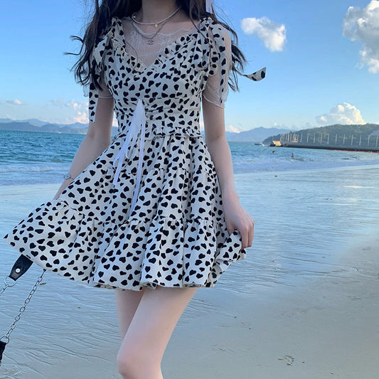 Women's Leopard Print A-Line Dress myETYN