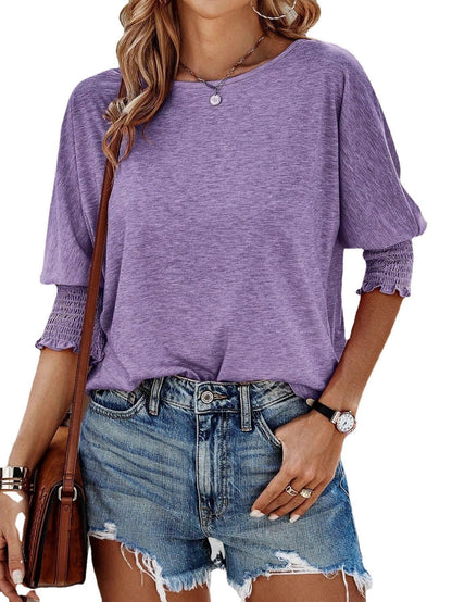 Women's Stylish Loose Round Neck T-shirt myETYN