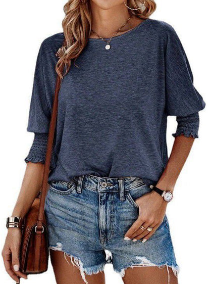 Women's Stylish Loose Round Neck T-shirt myETYN